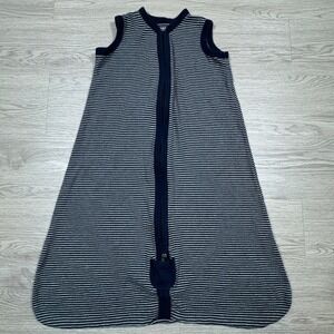 Burt's Bees Baby Sleep Sack Beekeeper Navy Striped Medium 6-12M Organic Cotton